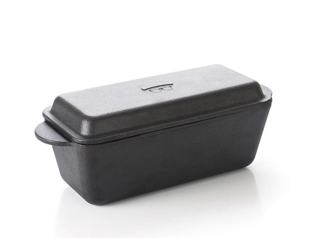 Brødform m/låg 25x11 cm støbej - 2 stk