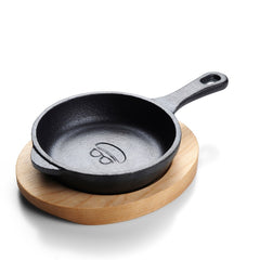 Minipande Ø10 cm sort støbejer - 4 stk