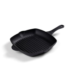 Grillpande 28x28 cm støbejern - 2 stk