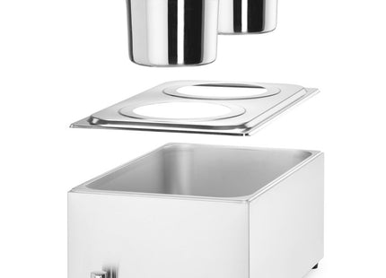 Sæt: Bain-marie Ranger + 2x 4L beholder med låg, HENDI, GN (H)150mm, 8L, 230V/1000W, 604x332x(H)315mm