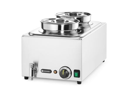 Sæt: Bain-marie Ranger + 2x 4L beholder med låg, HENDI, GN (H)150mm, 8L, 230V/1000W, 604x332x(H)315mm