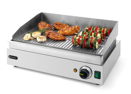 Stegeplade, rillet, HENDI, Profi Line, 230V/2400W, 527x404x(H)233mm