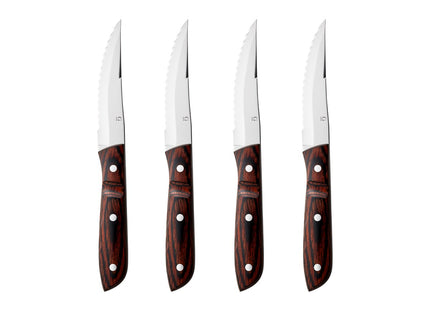 Steakkniv xl Old farmer classic 23,5 cm 4 stk. Træ/Stål - 6 stk