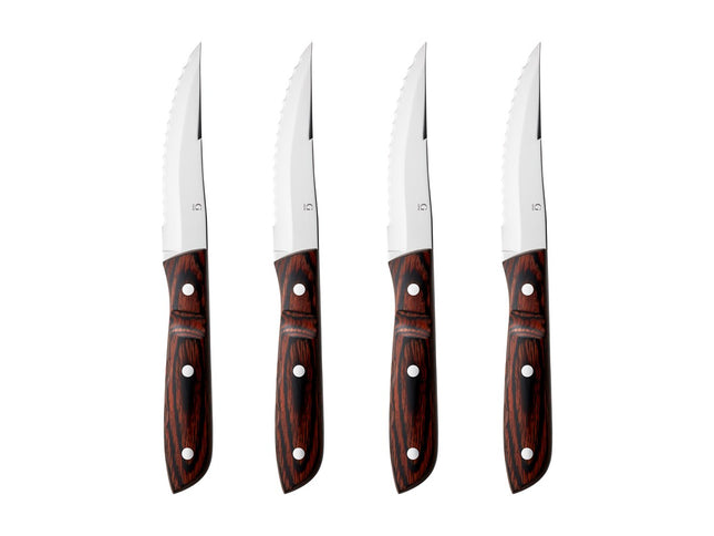 Steakkniv xl Old farmer classic 23,5 cm 4 stk. Træ/Stål - 6 stk