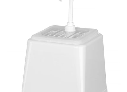 Sovsedispenser med pumpe, HENDI, 2,5L, gul, 230x210x(H)327mm