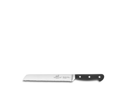 Brødkniv Pluton 20 cm Stål/Sort - 6 stk