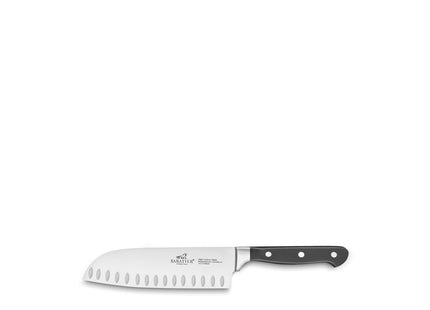 Santokukniv Pluton 18 cm Stål/Sort - 6 stk