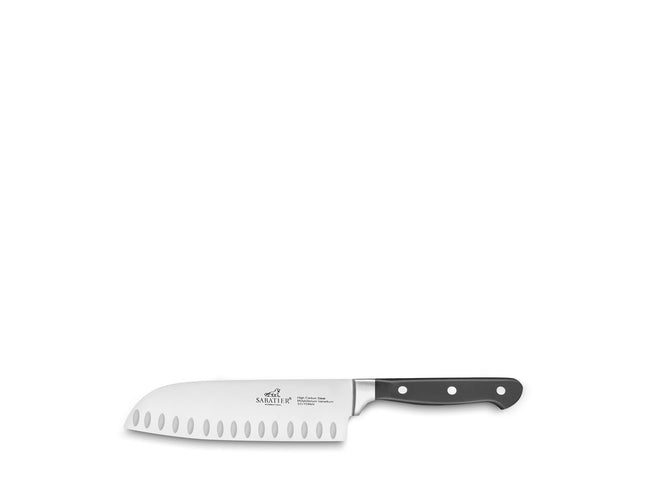 Santokukniv Pluton 18 cm Stål/Sort - 6 stk