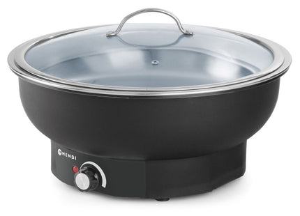 Elektrisk chafing dish Tesino, HENDI, Kitchen Line, 6,8L, 230V/500W, ⌀405x(H)240mm