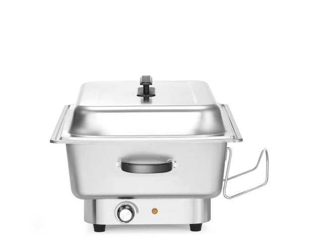 Elektrisk chafing dish Pollina, HENDI, Profi Line, 9L, sølv, 230V/900W, 587x440x(H)273mm