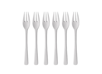 Kagegaffel Steel Line 16 cm 6 stk. Blankt stål