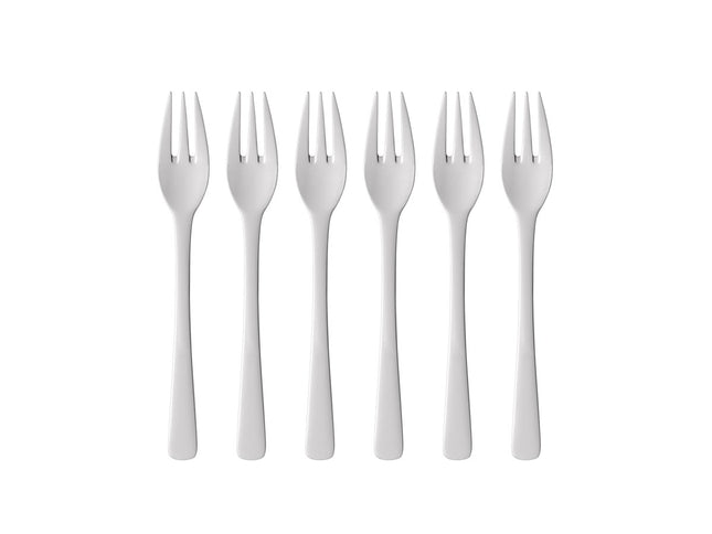 Kagegaffel Steel Line 16 cm 6 stk. Blankt stål