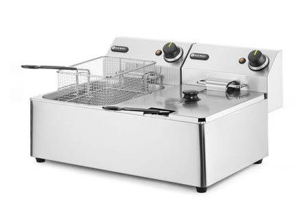 Frituregryde Kitchen Line - 2x 6L, HENDI, Kitchen Line, 12L, 230V/6600W, 550x430x(H)305mm