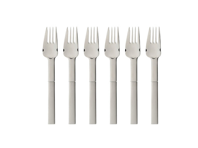 Kagegaffel Nobel 15,2 cm 6 stk. Mat/Blankt stål