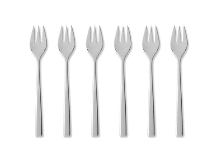 Kagegaffel Fuga 15,5 cm 6 stk. Mat/Blankt stål