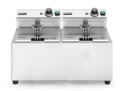 Frituregryde Profi Line, 2 × 8 l, HENDI, Profi Line, 16L, 230V/7000W, 605x460x(H)369mm
