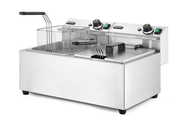 Frituregryde Profi Line, 2 × 8 l, HENDI, Profi Line, 16L, 230V/7000W, 605x460x(H)369mm
