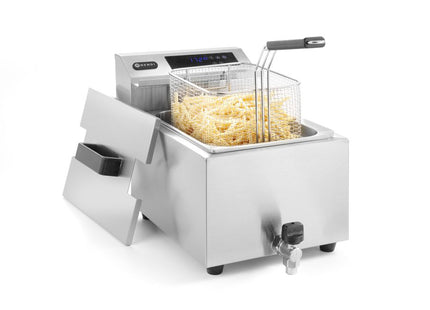 Digital frituregryde med aftapningshane - 8 l, HENDI, Profi Line, 8L, 230V/3500W, 305x515x(H)345mm