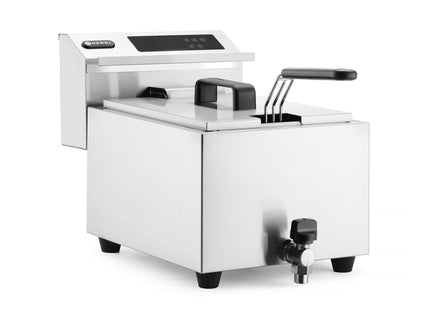 Digital frituregryde med aftapningshane - 8 l, HENDI, Profi Line, 8L, 230V/3500W, 305x515x(H)345mm