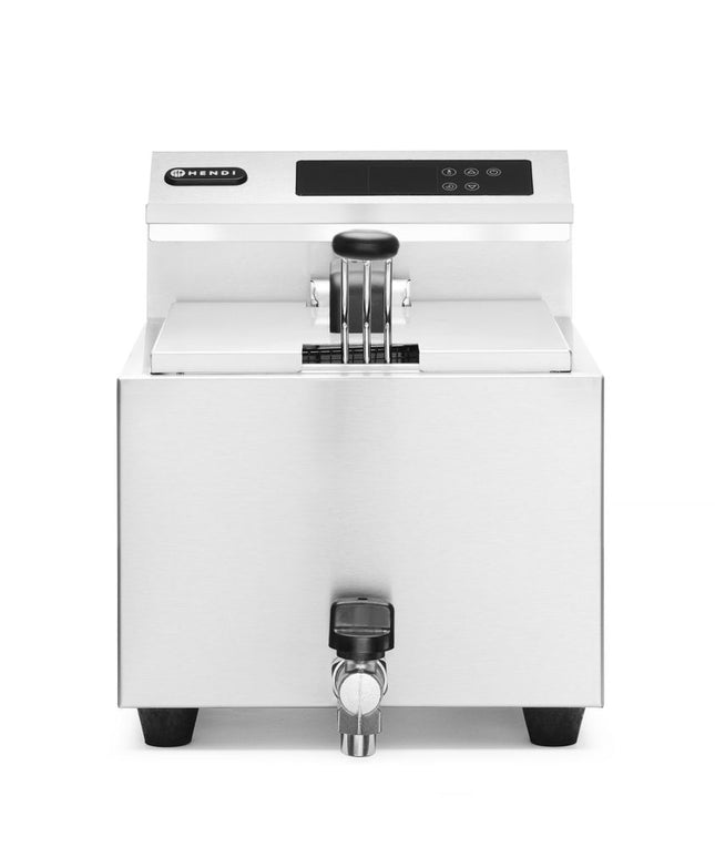 Digital frituregryde med aftapningshane - 8 l, HENDI, Profi Line, 8L, 230V/3500W, 305x515x(H)345mm