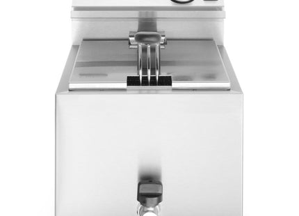 Frituregryde Profi Line med aftapningshane, 8 l, HENDI, Profi Line, 8L, Light grey, 230V/3500W, 305x515x(H)354mm