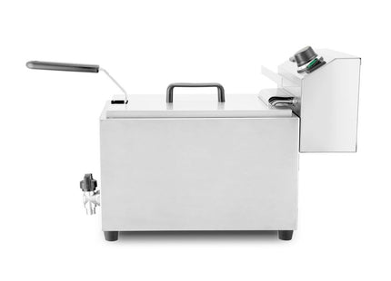 Frituregryde XL med aftapningshane, HENDI, Profi Line, 10L, 400V/6600W, 300x585x(H)377mm