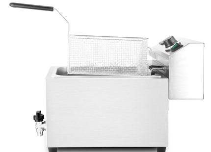 Frituregryde XL med aftapningshane, HENDI, Profi Line, 10L, 400V/6600W, 300x585x(H)377mm