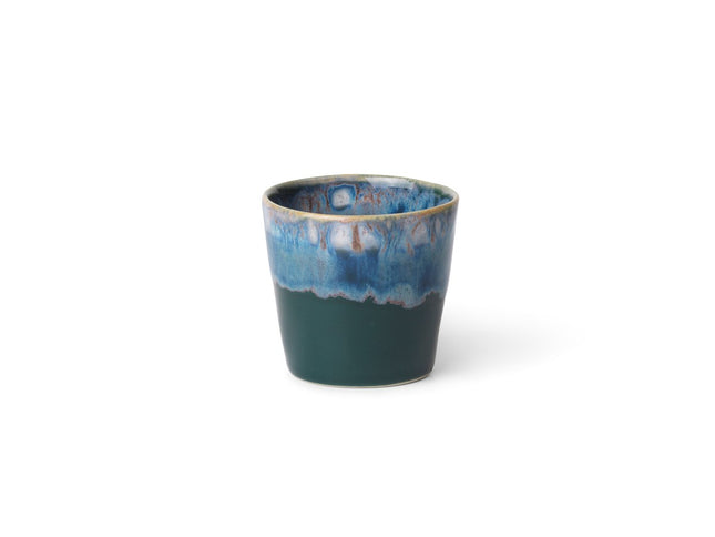Espressokop Gres 10 cl 6,5 x 6 cm Mørk grøn Keramik - 6 stk