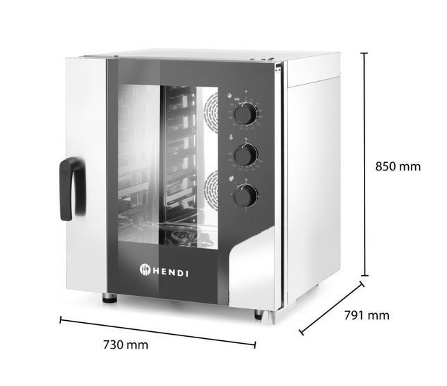 Kombidamper CONTROL 7x GN1/1, HENDI, 400V/10400W, 730x855x(H)850mm
