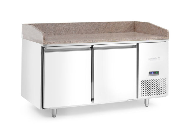 Pizzakølebord med granitbordplade, 2 døre, Arktic, 250L, Granite, 230V/250W, 800x1510x(H)1050mm
