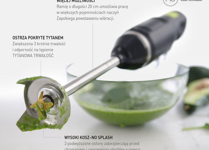 Stavblender HENDI BLEND, HENDI, designet af Robert Bronwasser, 230V/250W, ⌀71x(H)450mm