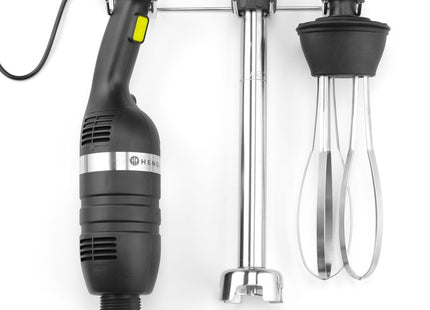 Sæt: Stavblender 350 med variabel hastighed + piskeris + vægbeslag, HENDI, Kitchen Line, sort, 230V/350W, 110x324x(H)816mm