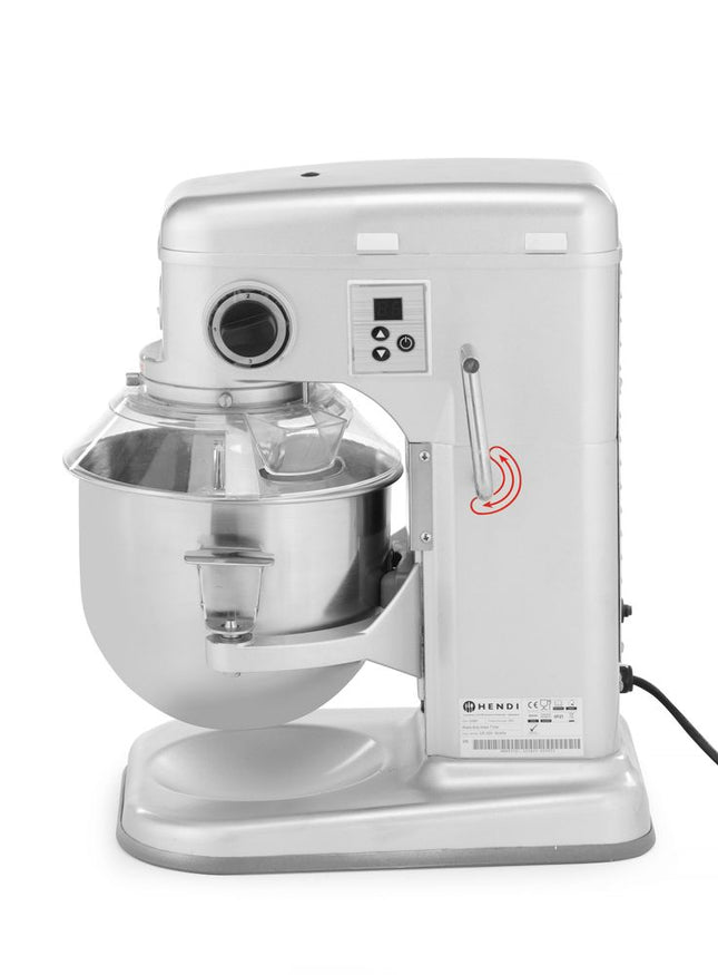 Planetarisk røremaskine, HENDI, Kitchen Line, 7L, sølv, 230V/650W, 317x440x(H)490mm