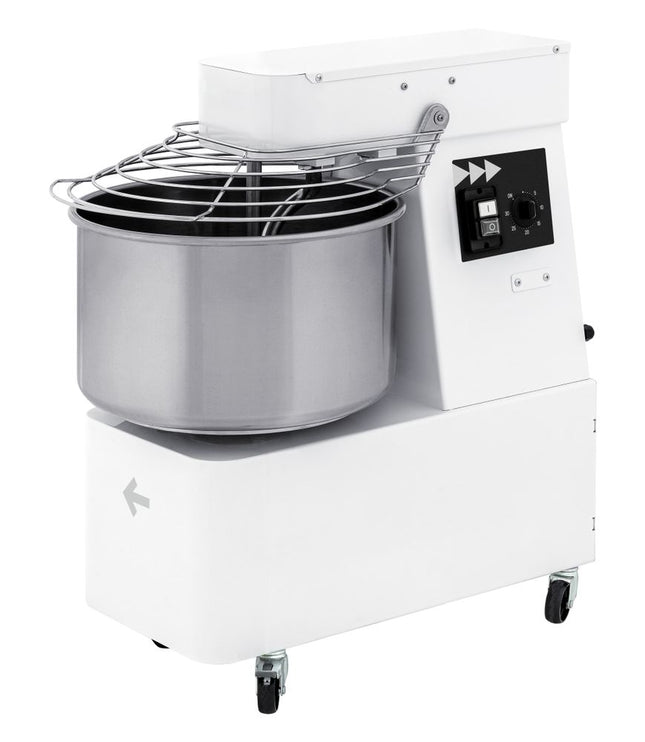 Spiralrøremaskine med fast hoved og skål, 2 hastigheder, HENDI, Speed 1: 1.5 kW (2 HP) Speed 2: 1.5–2.2 kW (2 HP), 48L, 400V/2200W, 480x795x(H)855mm