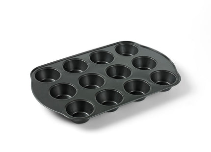 Muffinform 12 hul Funk grå - 12 stk