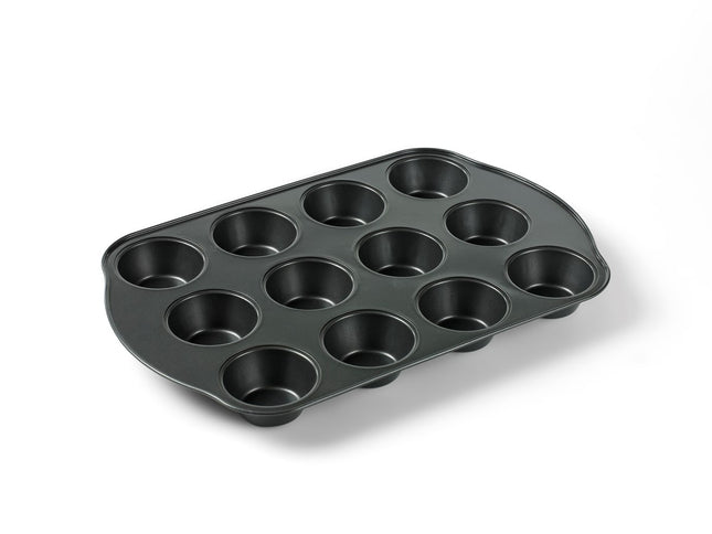 Muffinform 12 hul Funk grå - 12 stk