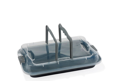 Bradepande m/låg 36 x 23 cm Grå - 8 stk