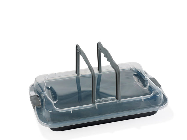 Bradepande m/låg 36 x 23 cm Grå - 8 stk