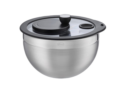 Salatslynge 5,4 liter 24 x 18,5 cm Stål/Sort - 2 stk