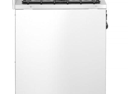 Gaskomfur - 5 brændere med elektrisk ovn, HENDI, Kitchen Line, sølv, 230V/2900W, 14,3kW, 900x653x(H)900mm