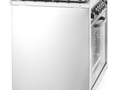 Gaskomfur - 5 brændere med elektrisk ovn, HENDI, Kitchen Line, sølv, 230V/2900W, 14,3kW, 900x653x(H)900mm
