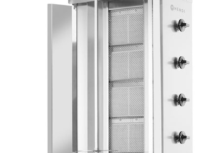Gas kebabgrill, HENDI, Profi Line, 230V/16W, 13kW, 735x745x(H)1110mm