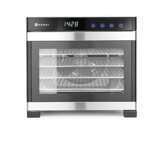 Fødevaredehydrator, HENDI, Profi Line, 6 bakker, 230V/650W, 342x485x(H)309mm