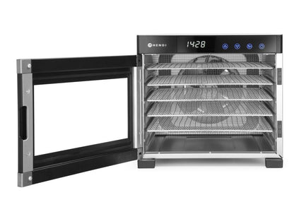 Fødevaredehydrator, HENDI, Profi Line, 6 bakker, 230V/650W, 342x485x(H)309mm
