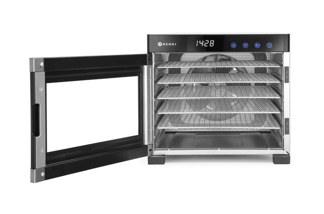 Fødevaredehydrator, HENDI, Profi Line, 6 bakker, 230V/650W, 342x485x(H)309mm