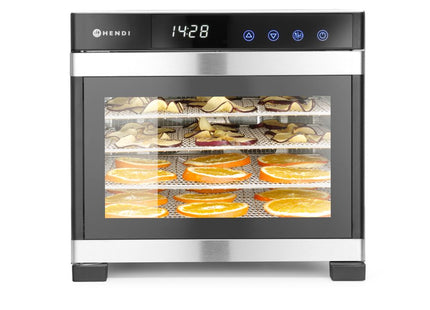 Fødevaredehydrator, HENDI, Profi Line, 6 bakker, 230V/650W, 342x485x(H)309mm