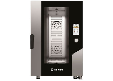 Kombidamper – Touch 11 x GN 1/1, elektrisk, med direkte damp og touchskærmsbetjening, HENDI, 730x785x(H)1130mm