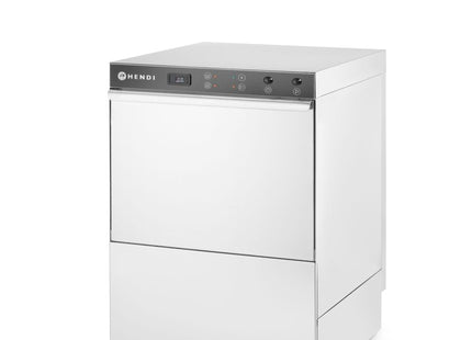 Opvaskemaskine 50x50 - elektromekanisk styring, HENDI, Budget Line, med afløbspumpe, 400V/6600W, 570x600x(H)830mm