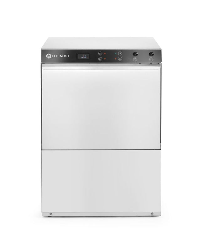 Opvaskemaskine 50x50 - elektromekanisk styring, HENDI, Budget Line, med afløbs- og sæbepumpe, 400V/6600W, 570x600x(H)830mm