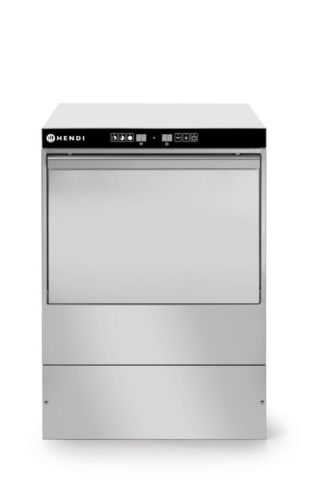 Glasopvasker 40x40 - elektronisk styring, HENDI, Kitchen Line, 230V/2800W, 470x510x(H)710mm